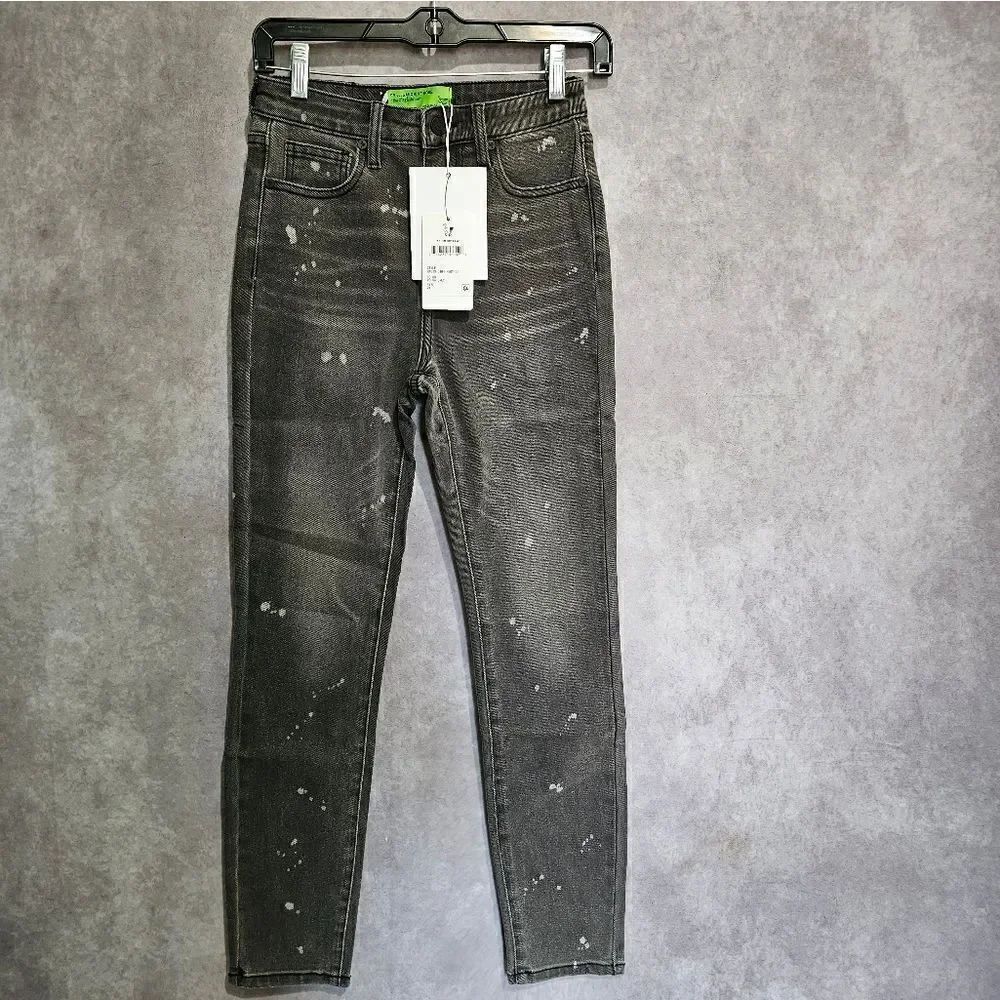 Sandrine Rose x Free People Slim Denim Polkadot Jeans Size 24